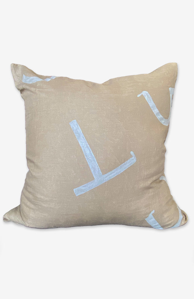 Saffron Signs + Signifiers Throw Pillow