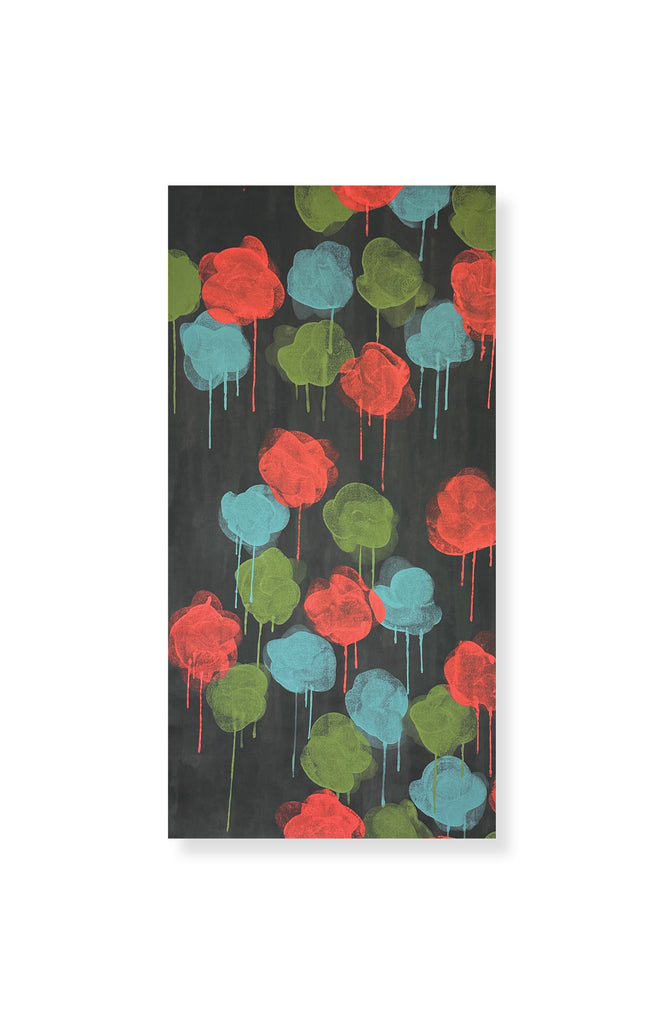 Verte Fonce Floral Graffiti 30 x 60