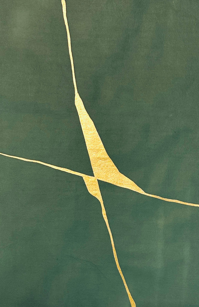 Gold Kintsugi 18 x 18, Multiple Available