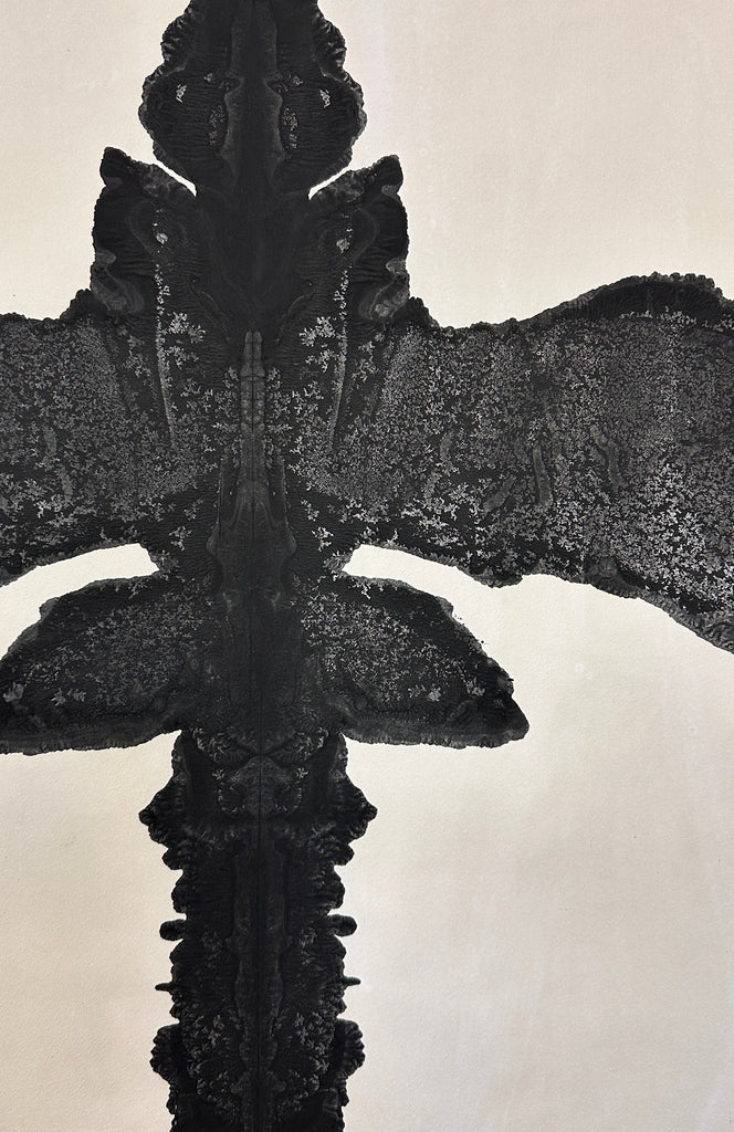 Gris Ink Blot 38 x 96