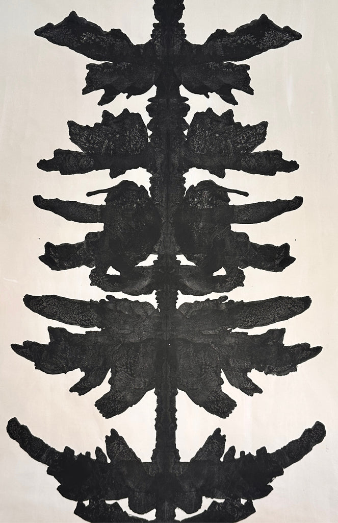 Gris Ink Blot 38 x 67