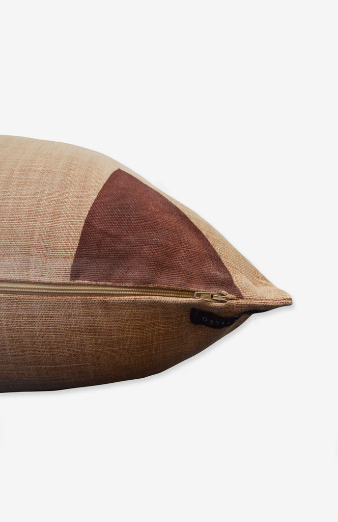 Refracted Throw Pillow on Linen