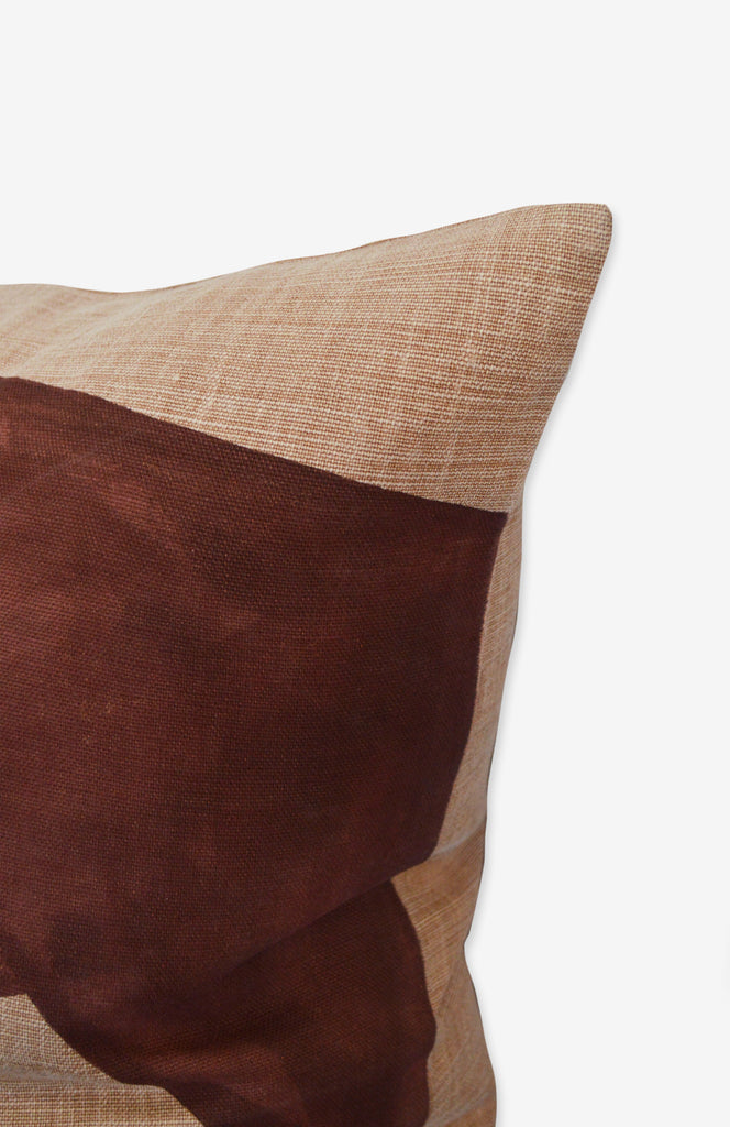 Refracted Throw Pillow on Linen