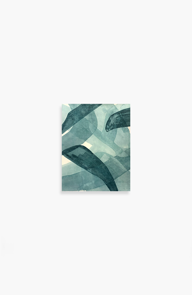 Géométrie - Teal 20 x 16