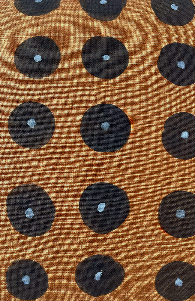 Matrice - Rust Throw Pillow