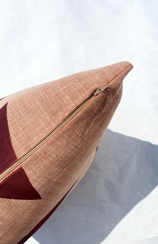 Refracted - Rouge Throw Pillow