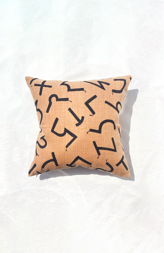 Signs & Signifiers - Saffron Throw Pillow