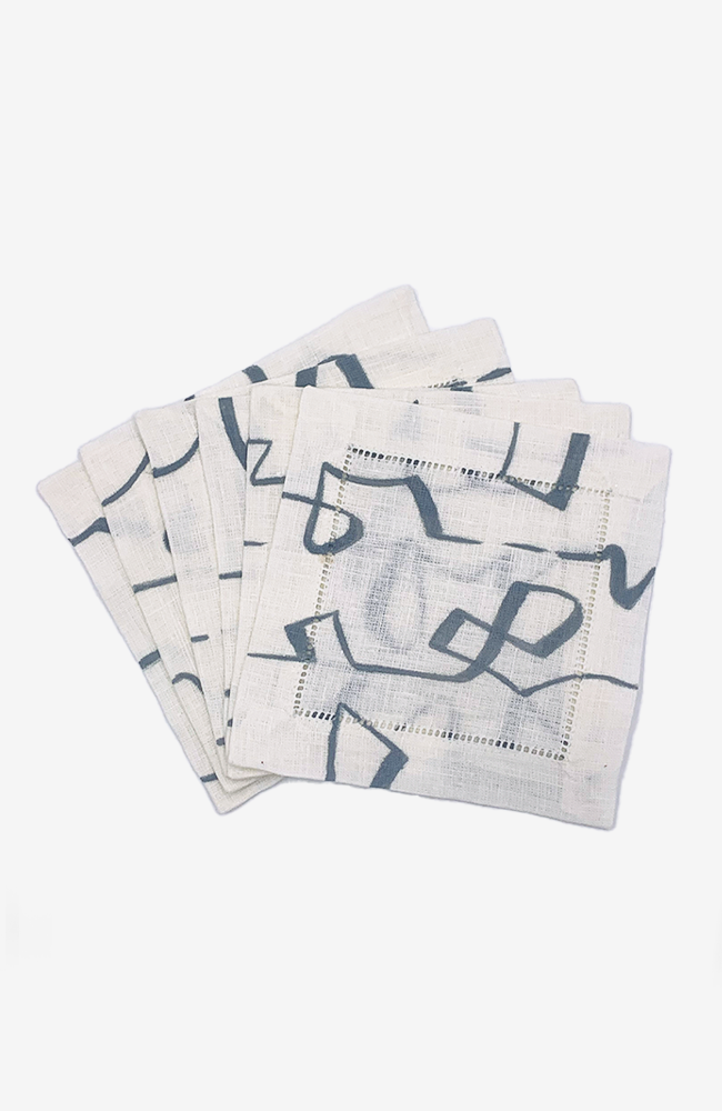Symphonic - Periwinkle Cocktail Napkins - Set of Six